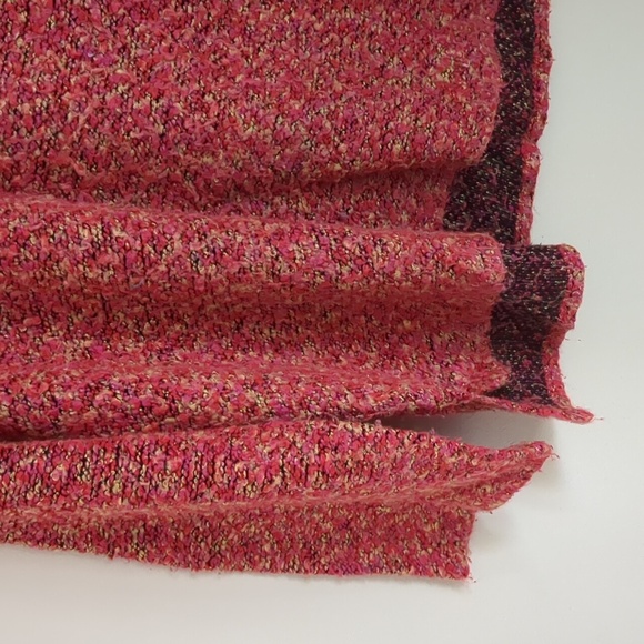 Large Michael Simon New York Multicolor Bright Colorful Sweater Orange Red - Picture 6 of 16